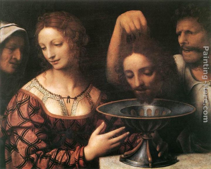 Herodias painting - Bernardino Luini Herodias art painting